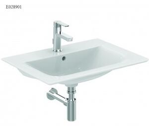 Mosdó bútorba Ideal Standard Connect air 64x46 cm fehér színben fényes felülettel középső nyílással E028901