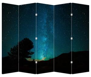 Paraván - Ejszakai égbolt csillagokkal (210x170 cm)