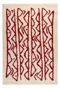 Morra krém-piros szőnyeg, 140 x 200 cm - Bonami Selection