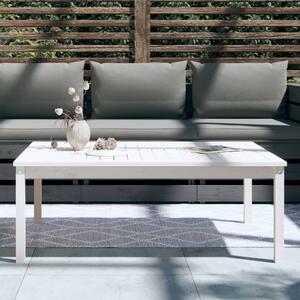 VidaXL fehér tömör fenyőfa kerti asztal 121x82,5x45 cm