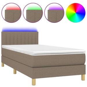 LED-es Ágy - 100x200 cm - Tópszínű
