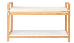 Finja bambusz pad fehér ülőfelülettel - Wenko
