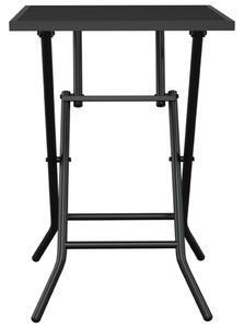 VidaXL antracitszürke acélhálós összecsukható kerti asztal 50x50x72 cm