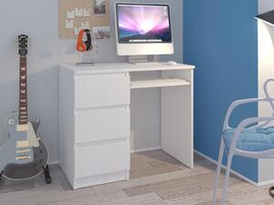 CALI N3 íróasztal - fehér Oldal: Jobbos