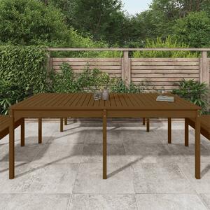 VidaXL mézbarna tömör fenyőfa kerti asztal 203,5 x 100 x 76 cm