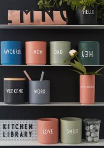 Fekete porcelán bögre 300 ml Weekend – Design Letters