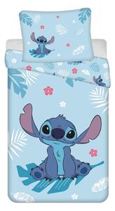 Kék egyszemélyes pamut gyerek ágyneműhuzat 140x200 cm Lilo and Stitch "Blue" – Jerry Fabrics