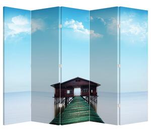 Paraván - Ház a tengeren (210x170 cm)