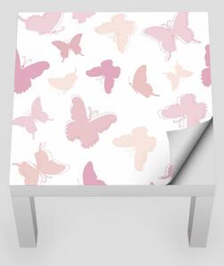 IKEA LACK asztal bútormatrica - rózsaszín pillangók