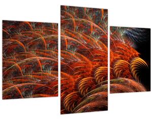 Kép - Absztrakt toll utánzat (90x60 cm)