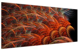 Kép - Absztrakt toll utánzat (120x50 cm)