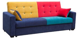 Kétszemélyes kanapé Bebe (kék + sárga + piros). 1031772