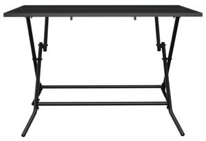 VidaXL antracit acélhálós összecsukható kerti asztal 110 x 80 x 72 cm