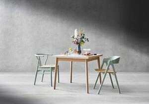 Single kihúzható étkezőasztal fehér asztallappal, 90 x 90 cm - Hammel