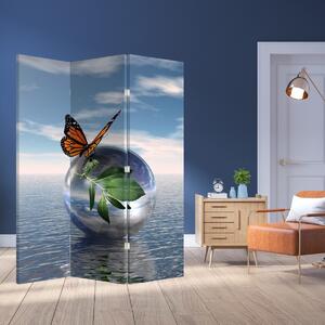 Paraván - Pillangó az üveggolyón (126x170 cm)