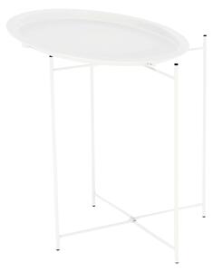 Fehér tárolóasztal levehető tálcával RENDER
