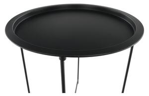 Fekete tárolóasztal levehető tálcával RENDER