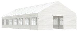 VidaXL fehér polietilén pavilon tetővel 15,61 x 5,88 x 3,75 m