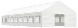 VidaXL fehér polietilén pavilon tetővel 20,07 x 5,88 x 3,75 m