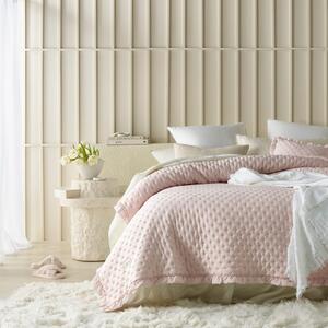 Molly Világos rózsaszín fodros ágytakaró 170 x 210 cm