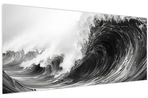 Kép - Hullámok festése (120x50 cm)