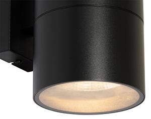 Kültéri fali lámpa fekete 2 fényes AR111 IP44 - Duo