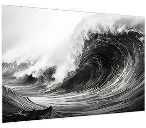 Kép - Hullámok festése (90x60 cm)