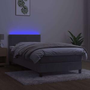 Bársony Ágy 90x200 cm - LED Világítással