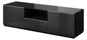 Falraszerelhő TV asztal Henry Typ 40 (fekete + magasfényű fekete). 1030252