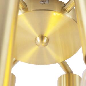 Art deco mennyezeti lámpa arany 6 fényes -Tubi