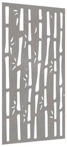VidaXL bambuszmintás corten acél kerti faldísz 105 x 55 cm