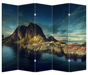 Paraván - Egy halászati falu Norvégiában (225x180 cm)