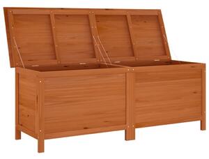 VidaXL barna tömör fenyőfa kerti tárolóláda 150 x 50 x 56,5 cm