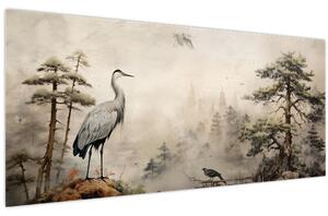 Kép - Rajzfilm tájkép (120x50 cm)