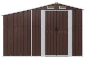 VidaXL barna horganyzott acél kerti fészer 277x93x179 cm