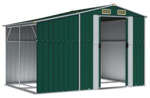 VidaXL zöld horganyzott acél kerti fészer 277 x 192,5 x 179 cm