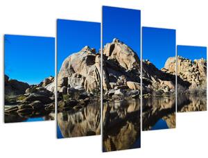 A tükröződő sziklák képe (150x105 cm)