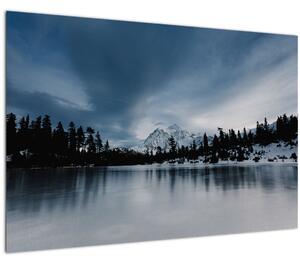 Kép - A befagyott tón (90x60 cm)