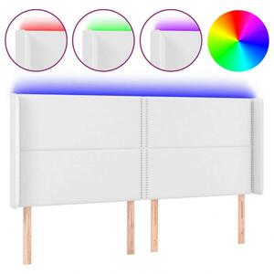 VidaXL LED-es Fejtámla - Fehér Műbőr - 203cm