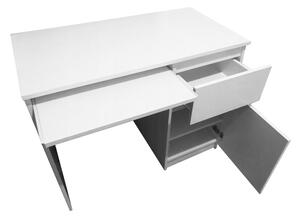 CALI N33 íróasztal - wenge / fehér