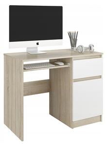 MB CALI N33 íróasztal - sonoma tölgy / fehér