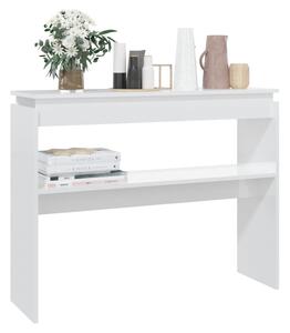 VidaXL magasfényű fehér szerelt fa tálalóasztal 102 x 30 x 80 cm