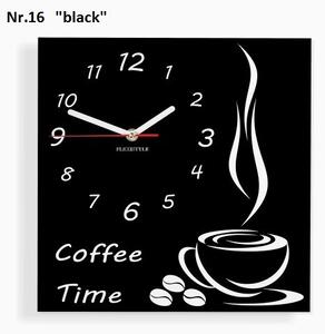 Konyhai falióra Coffee Time Fehér