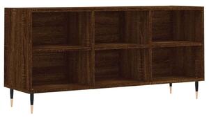 Barna tölgyszínű szerelt fa tv-szekrény 103,5x30x50 cm