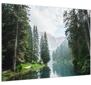 Kép az erdei tóról (70x50 cm)
