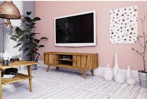 Tölgyfa TV-állvány 160x61 cm Retro - The Beds