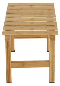 KONDELA Téglalap alakú kisasztal pezsgőfürdőhöz, természetes bambusz, VIREO TYP 4