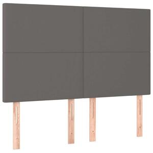 VidaXL 4 db szürke műbőr fejtámla 72 x 5 x 78/88 cm