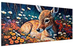Kép - Festett szarvas (120x50 cm)