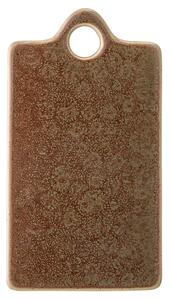 Pixie barna agyagkerámia szervírozó tálca, 22,5 x 12 cm - Bloomingville